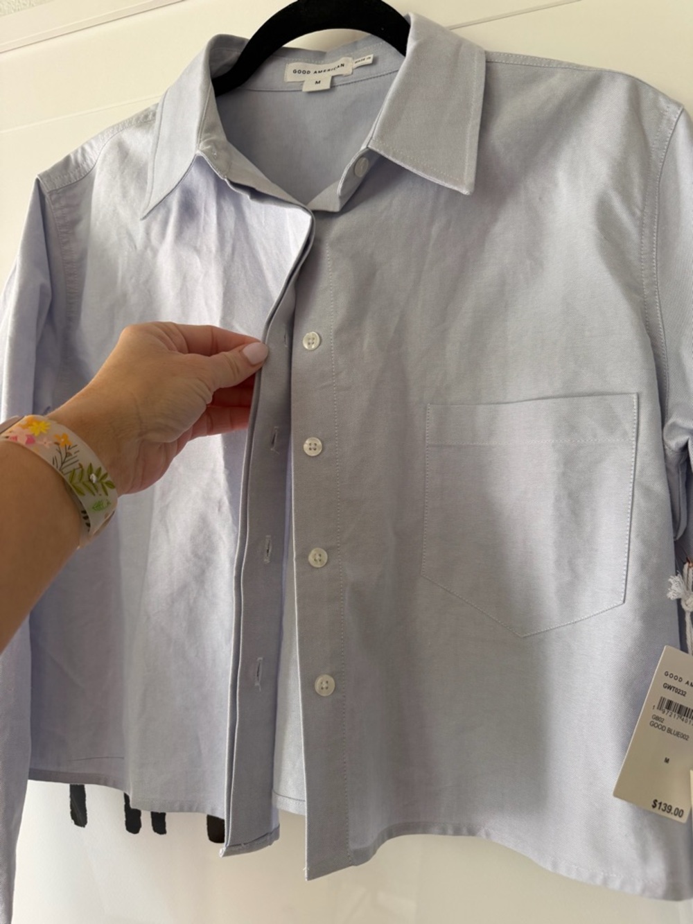 Good American cropped button down - Picture 3 of 9